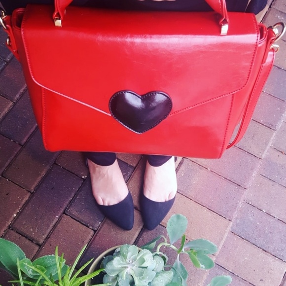Host Pick! Rebecca Heart Satchel Red - Picture 7 of 8